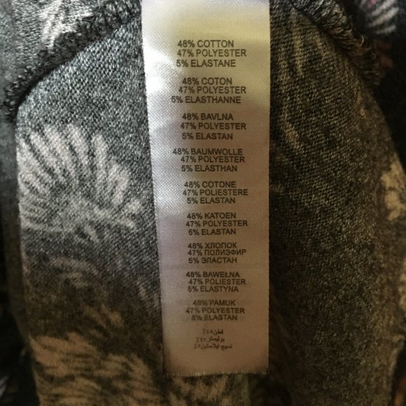 Whimsygoth Mock Neck Jersey Knit Swing Abstract Floral Mini Dress - Picture 14 of 15